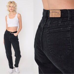 Vintage denim rider black jeans 32”